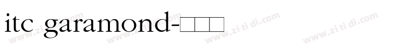 itc garamond字体转换